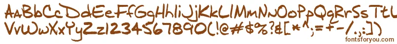 Шрифт J.D – коричневые шрифты