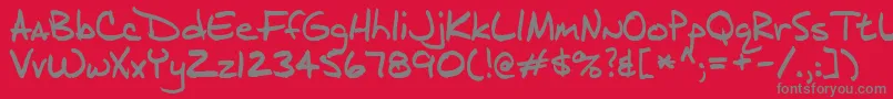 Шрифт J.D – серые шрифты на красном фоне
