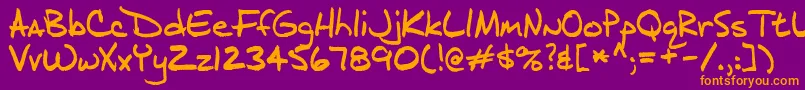 Шрифт J.D – оранжевые шрифты на фиолетовом фоне