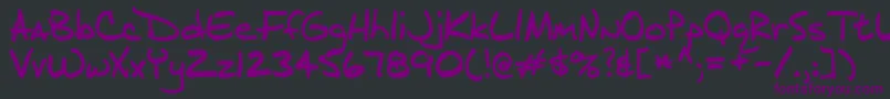 Шрифт J.D – фиолетовые шрифты на чёрном фоне