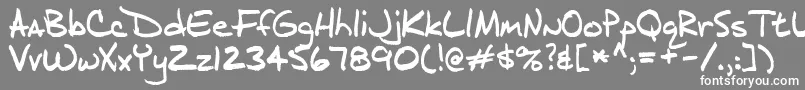 フォントJ.D – 灰色の背景に白い文字