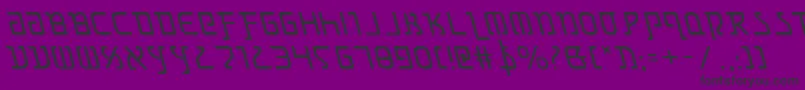 GrimlordLeftalic Font – Black Fonts on Purple Background