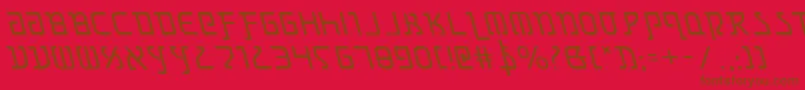 Шрифт GrimlordLeftalic – коричневые шрифты на красном фоне