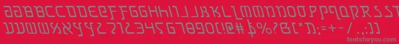 GrimlordLeftalic Font – Gray Fonts on Red Background