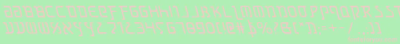 GrimlordLeftalic Font – Pink Fonts on Green Background