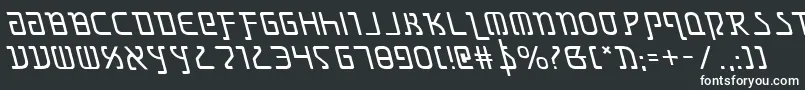 GrimlordLeftalic-Schriftart – Weiße Schriften auf schwarzem Hintergrund