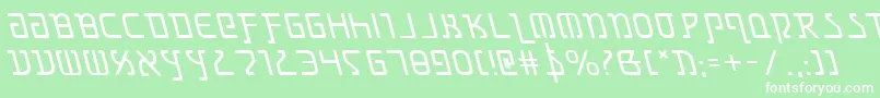 GrimlordLeftalic Font – White Fonts on Green Background