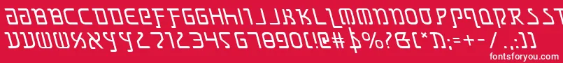 Шрифт GrimlordLeftalic – белые шрифты на красном фоне