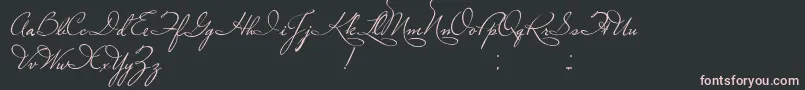 PlasterOfParis Font – Pink Fonts on Black Background