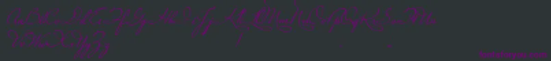 Шрифт PlasterOfParis – фиолетовые шрифты на чёрном фоне
