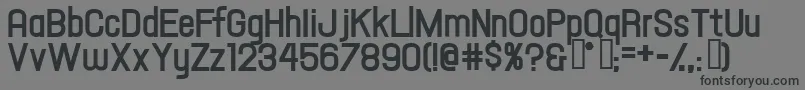 Hallandaletextbold Font – Black Fonts on Gray Background