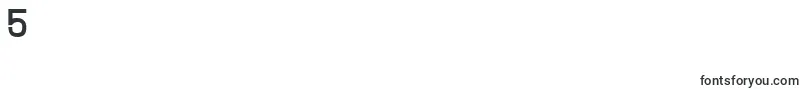Hallandaletextbold Font – Fonts for Digit 5