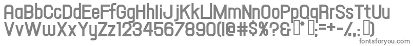 Hallandaletextbold-Schriftart – Graue Schriften auf weißem Hintergrund