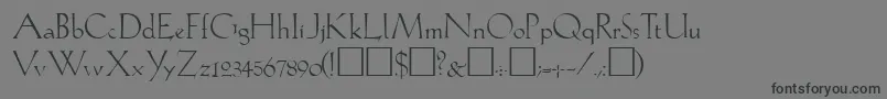 Lil-Schriftart – Schwarze Schriften auf grauem Hintergrund