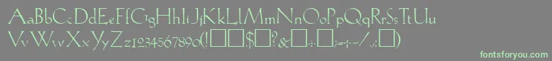 More about Lil Font Lil Font – Green Fonts on Gray Background