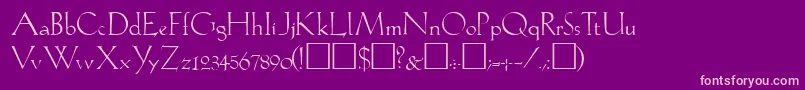 Lil-Schriftart – Rosa Schriften auf violettem Hintergrund
