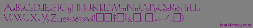Lil Font – Purple Fonts on Gray Background