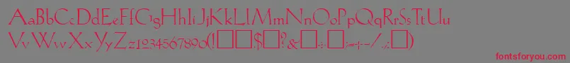 Lil Font – Red Fonts on Gray Background