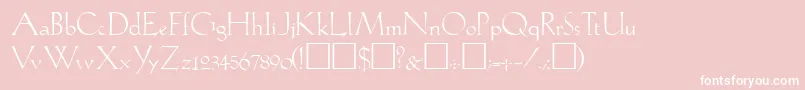 フォントLil – ピンクの背景に白い文字