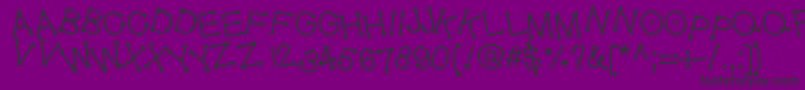 Police Geldoticajumpyf – polices noires sur fond violet