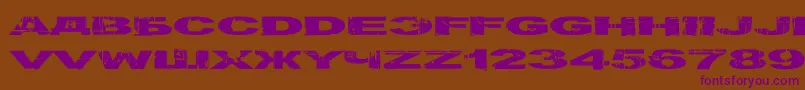 Gulagdecay Font – Purple Fonts on Brown Background