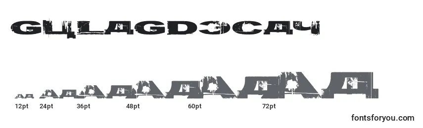 Gulagdecay Font Sizes