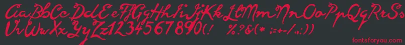 Goodvibes Font – Red Fonts on Black Background