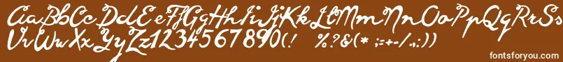 Goodvibes Font – White Fonts on Brown Background