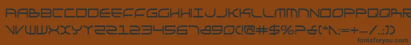 Fonte GalgaboldCondensed – fontes pretas em um fundo marrom