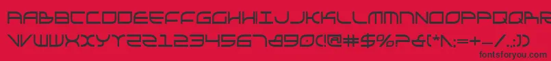 GalgaboldCondensed Font – Black Fonts on Red Background
