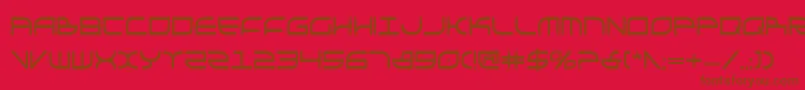 GalgaboldCondensed Font – Brown Fonts on Red Background