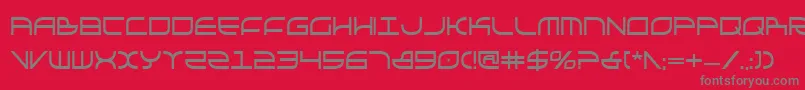GalgaboldCondensed Font – Gray Fonts on Red Background