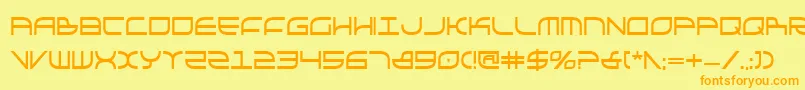 GalgaboldCondensed Font – Orange Fonts on Yellow Background