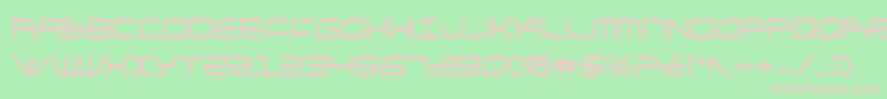 GalgaboldCondensed Font – Pink Fonts on Green Background