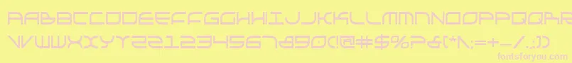 GalgaboldCondensed Font – Pink Fonts on Yellow Background