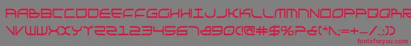 GalgaboldCondensed Font – Red Fonts on Gray Background