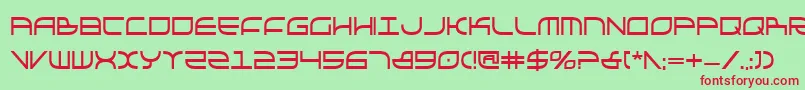 GalgaboldCondensed Font – Red Fonts on Green Background