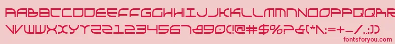 GalgaboldCondensed Font – Red Fonts on Pink Background