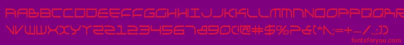 GalgaboldCondensed Font – Red Fonts on Purple Background