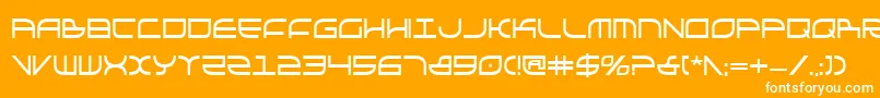 Шрифт GalgaboldCondensed – белые шрифты на оранжевом фоне