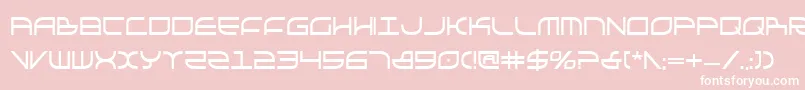 フォントGalgaboldCondensed – ピンクの背景に白い文字
