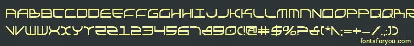 GalgaboldCondensed Font – Yellow Fonts on Black Background