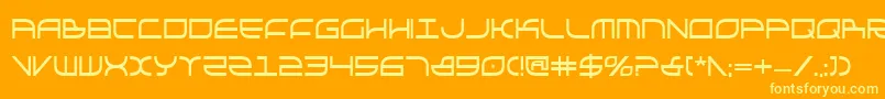 GalgaboldCondensed Font – Yellow Fonts on Orange Background