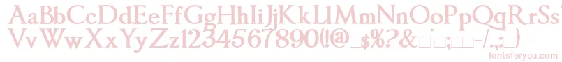 ImperatorBold Font – Pink Fonts on White Background