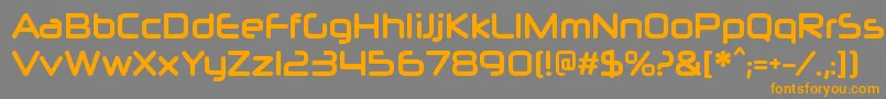 NeuropolxcdBold Font – Orange Fonts on Gray Background