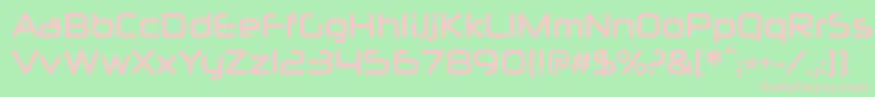 NeuropolxcdBold Font – Pink Fonts on Green Background