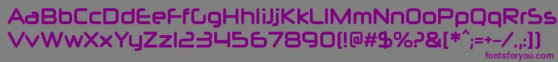 NeuropolxcdBold Font – Purple Fonts on Gray Background