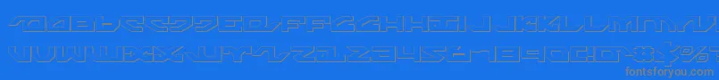Weitere Informationen zur NightrunnerShadow-Schriftart NightrunnerShadow-Schriftart – Graue Schriften auf blauem Hintergrund