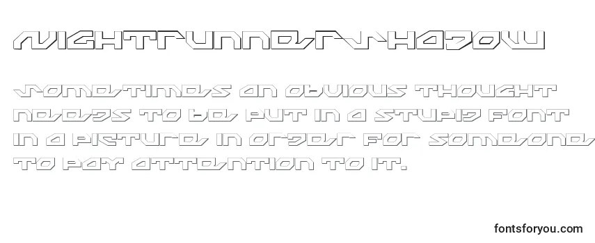Обзор шрифта NightrunnerShadow