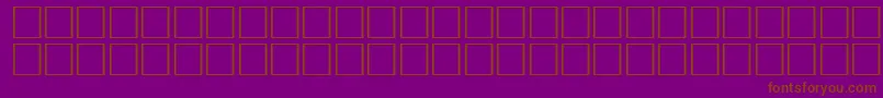 ErmineRegular-Schriftart – Braune Schriften auf violettem Hintergrund